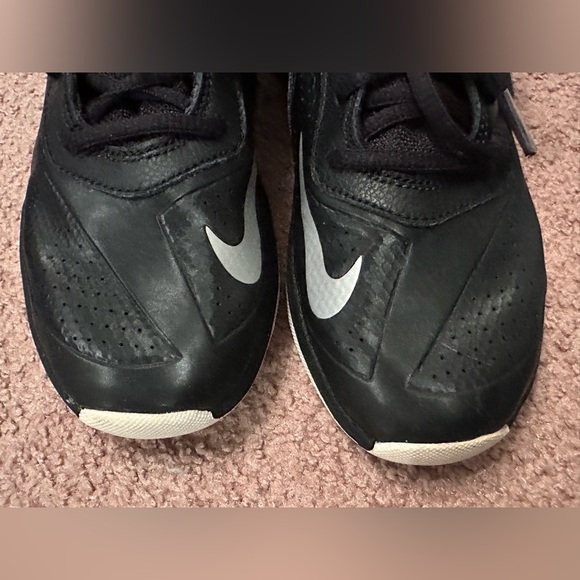 Nike Team Hustle D7 Retro Black Basketball High Top Shoes Athletic Sneakers 3Y - Picture 7 of 14